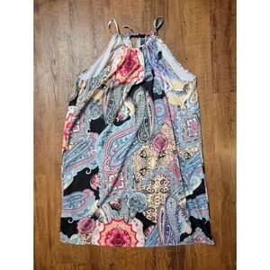 Shein paisley halter shift dress